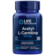 LIFE EXTENSION acetil-L-karnitinas 500 mg - 100 kapsulių