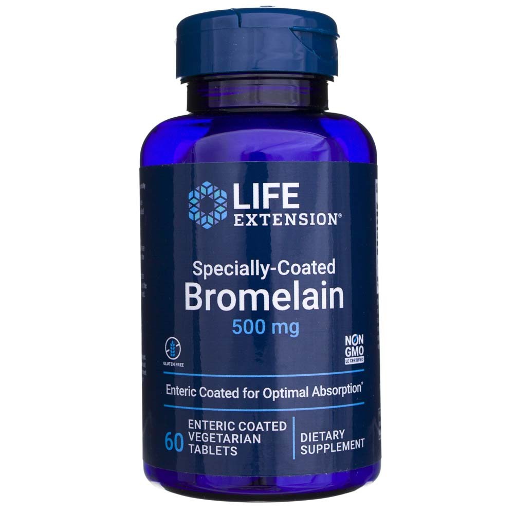 LIFE EXTENSION bromelainas 500 mg – 60 tablečių