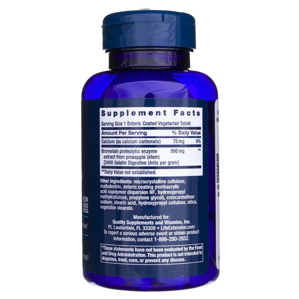 LIFE EXTENSION bromelainas 500 mg – 60 tablečių