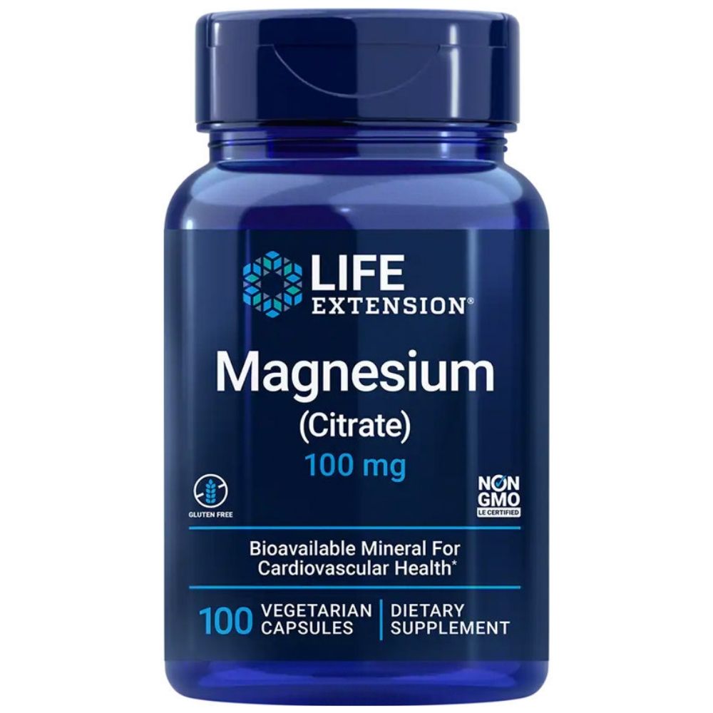 LIFE EXTENSION magnis (citratas) 100 mg - 100 kapsulių