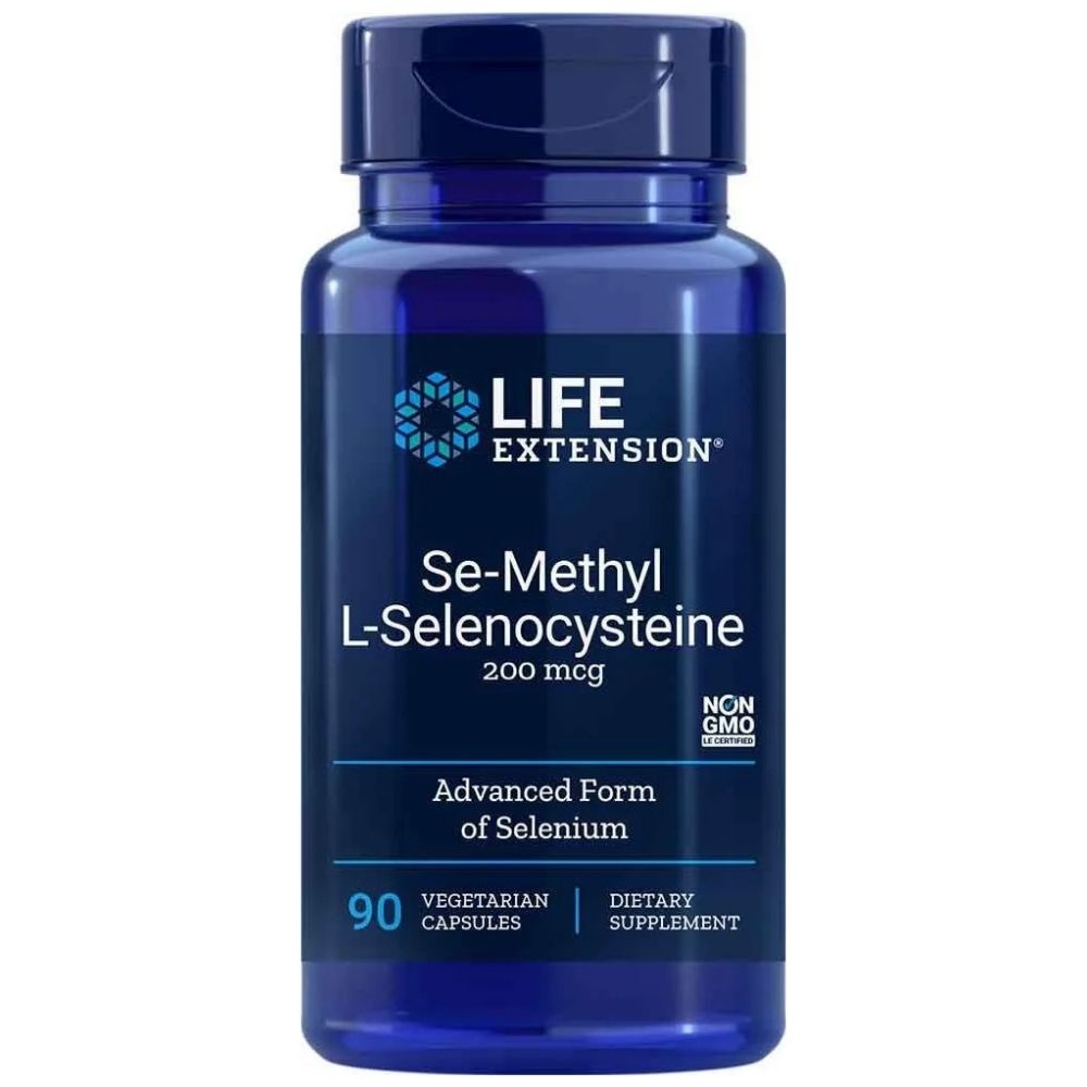 LIFE EXTENSION selenas (Se-metil-L-selenocisteinas) 200 mcg - 90 kapsulių