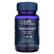 LIFE EXTENSION MacuGuard® akių palaikymas su šafranu – 60 kapsulių