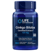 LIFE EXTENSION Ginkgo Biloba 120 mg - 365 kapsulės