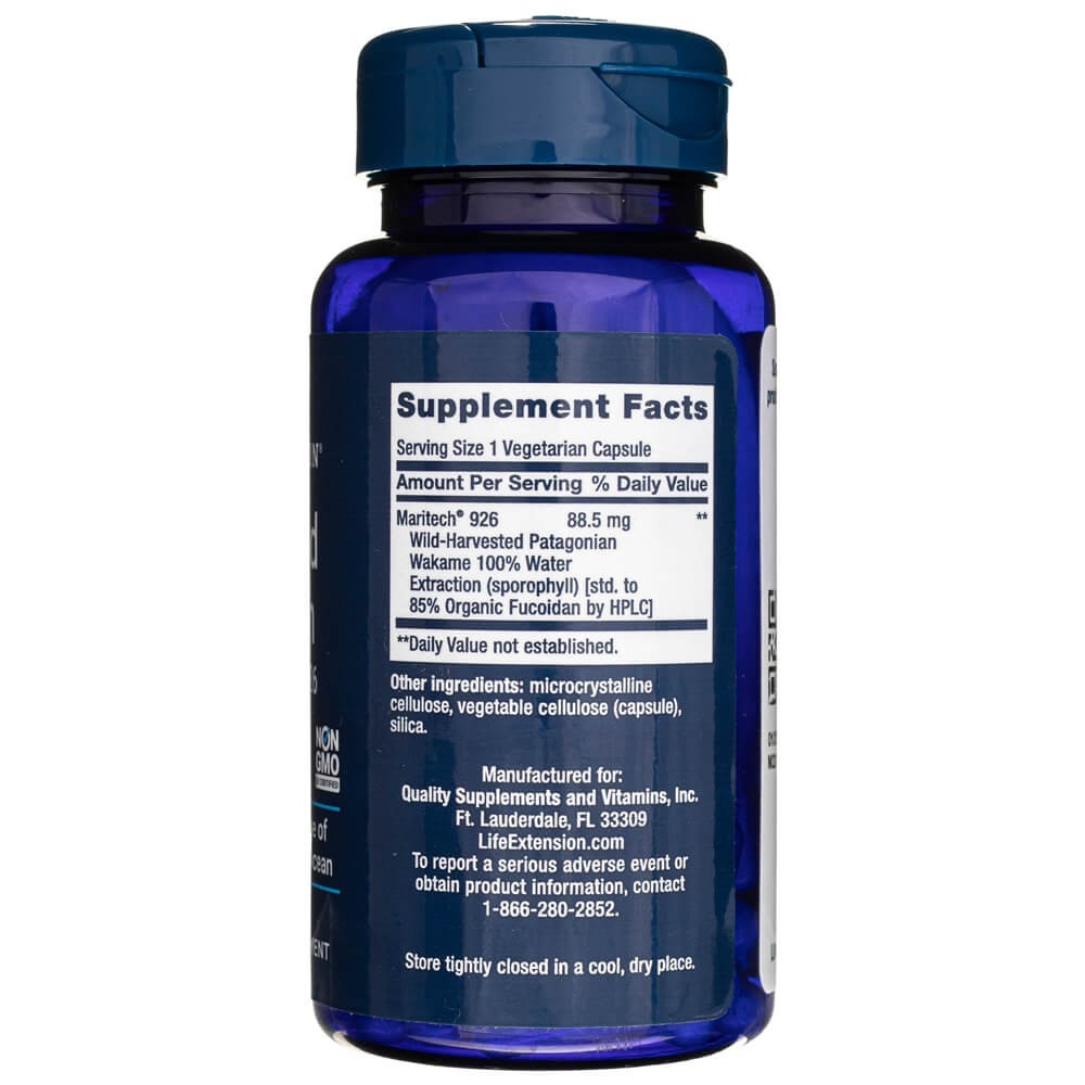 LIFE EXTENSION optimizuotas fukoidanas su Maritech® 926 – 60 kapsulių
