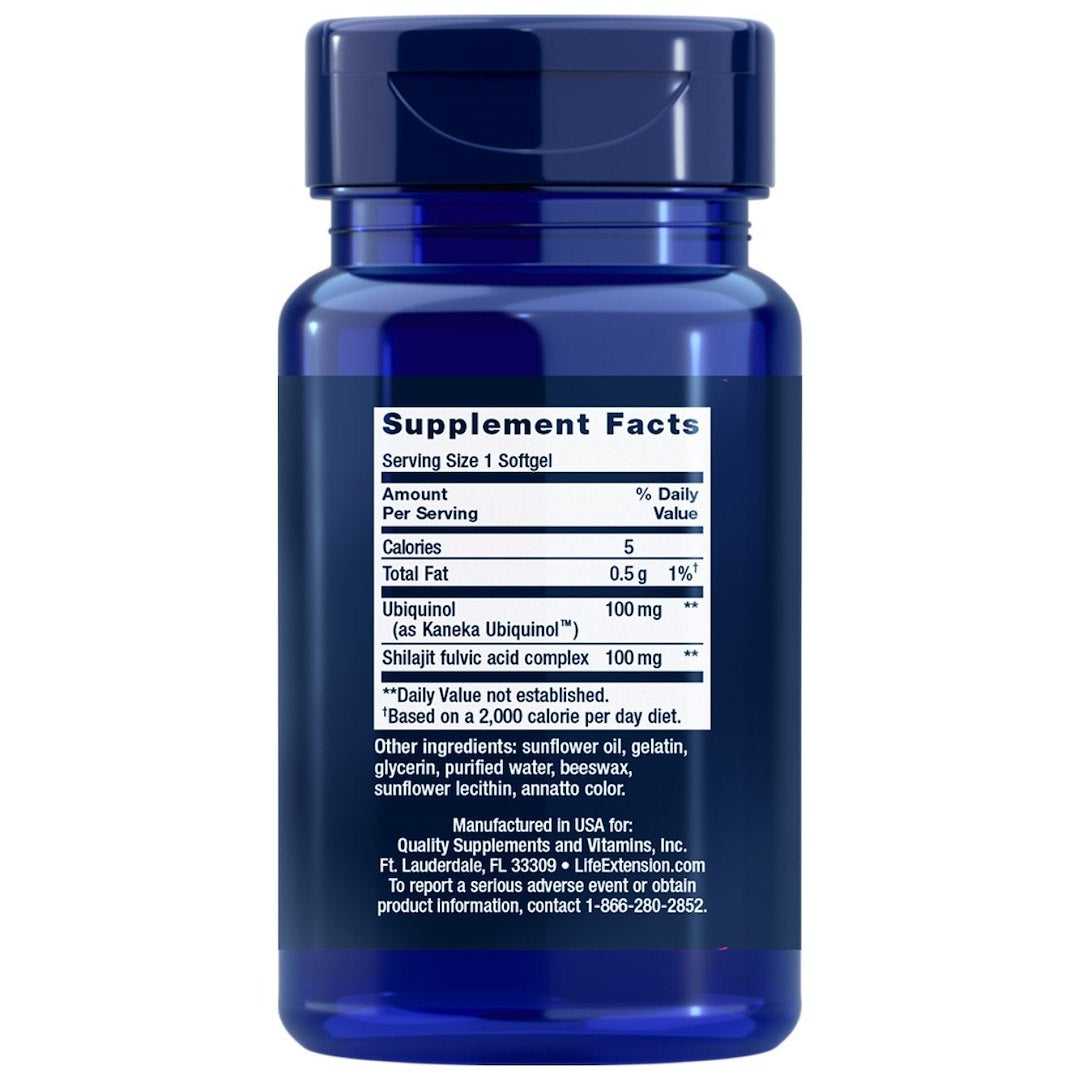 LIFE EXTENSION Super Ubiquinol CoQ10 100 mg (ubichinolis) – 60 kapsulių