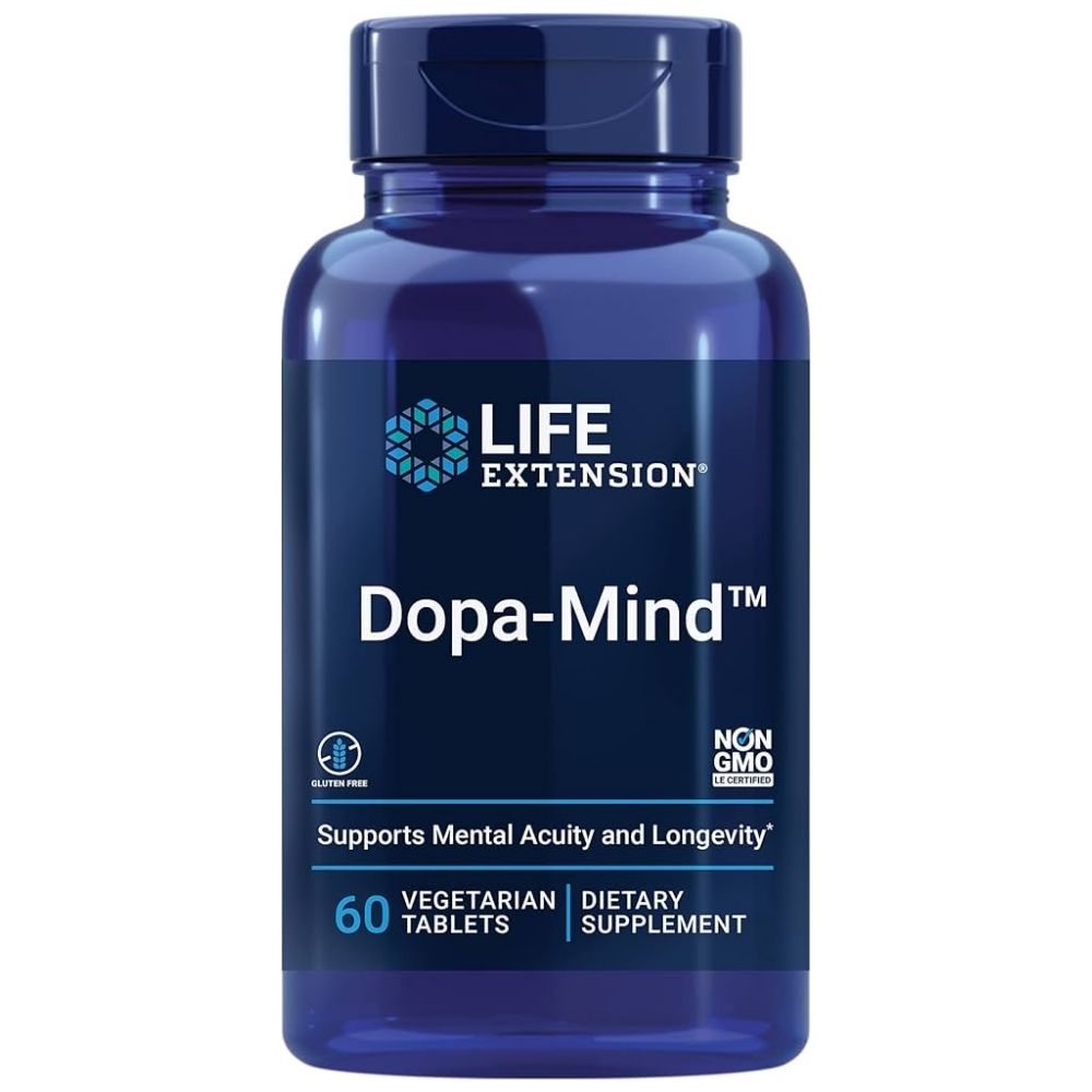 LIFE EXTENSION Dopa-Mind™ - 60 tablečių