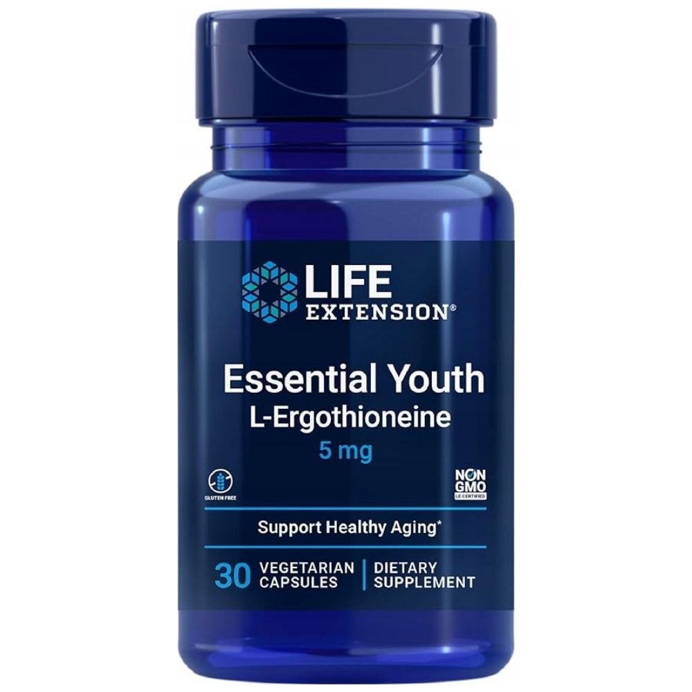 LIFE EXTENSION Essential Youth L-Ergothioneine 5 mg – 30 kapsulių