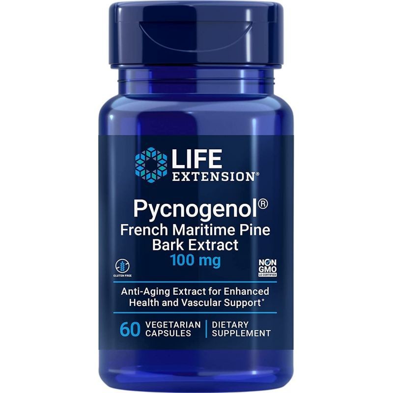 LIFE EXTENSION piknogenolis - 60 kapsulių