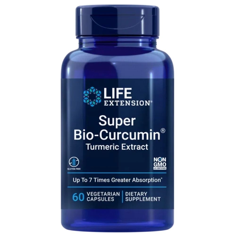LIFE EXTENSION Super Bio-Curcumin®, ciberžolės ekstraktas 400 mg – 60 kapsulių