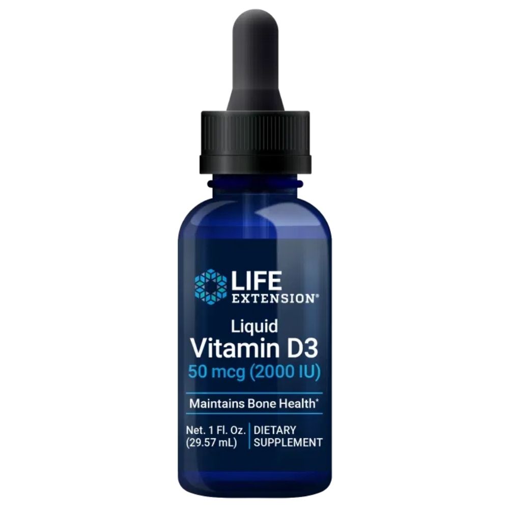 LIFE EXTENSION vitamino D3 2000 TV lašai - 29,57 ml