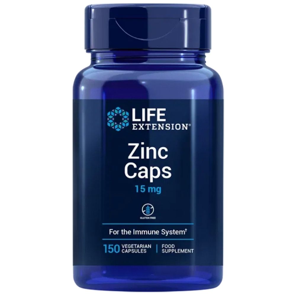 LIFE EXTENSION cinkas 15 mg - 150 kapsulių
