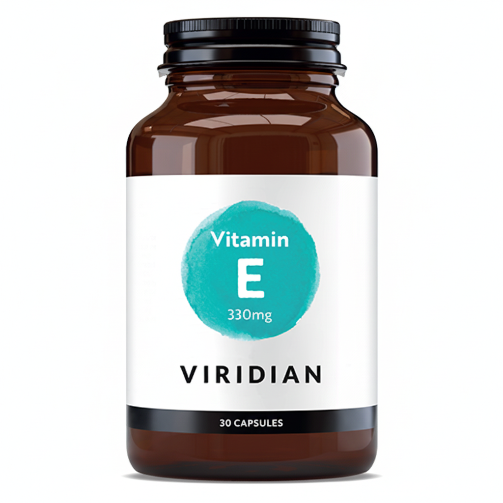 VIRIDIAN natūralus vitaminas E 330 mg (400 TV) - 30 kapsulių