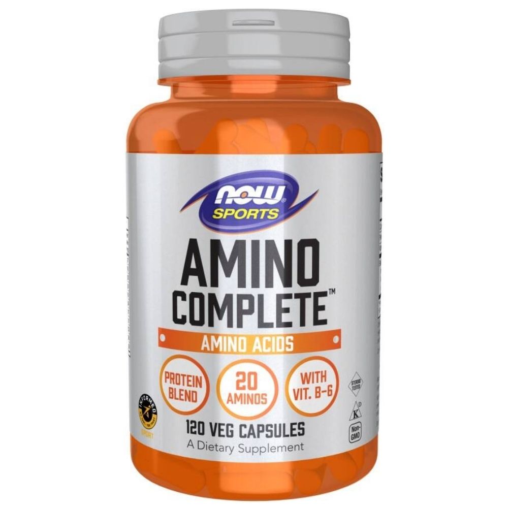 NOW FOODS Sports Amino Complete, aminorūgščių kompleksas – 120 kapsulių