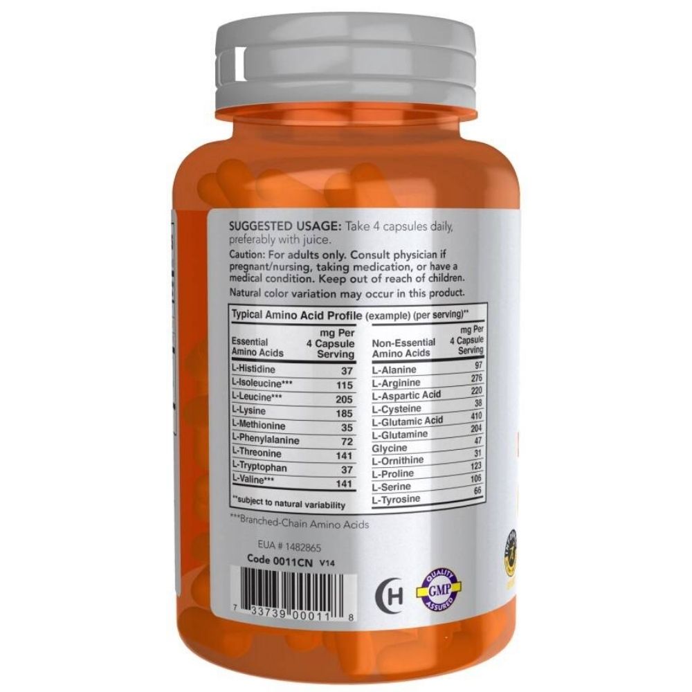 NOW FOODS Sports Amino Complete, aminorūgščių kompleksas – 120 kapsulių