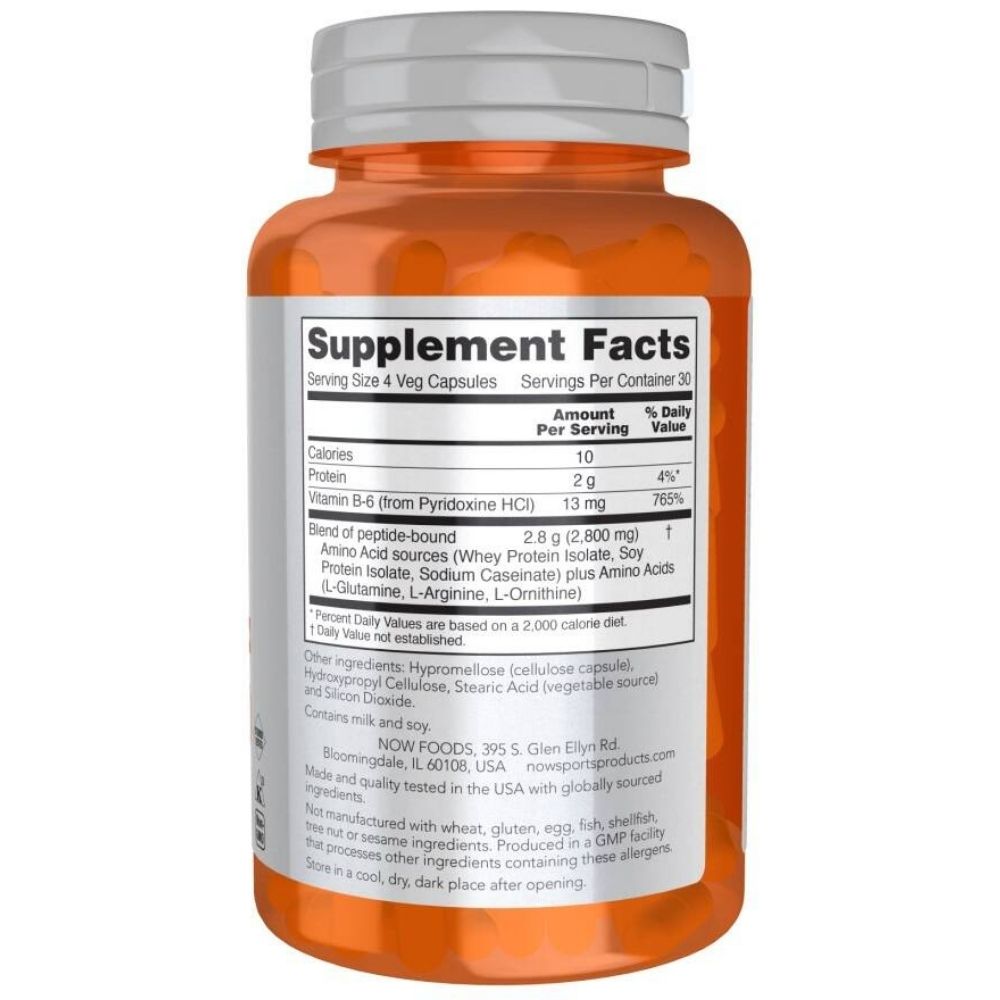 NOW FOODS Sports Amino Complete, aminorūgščių kompleksas – 120 kapsulių