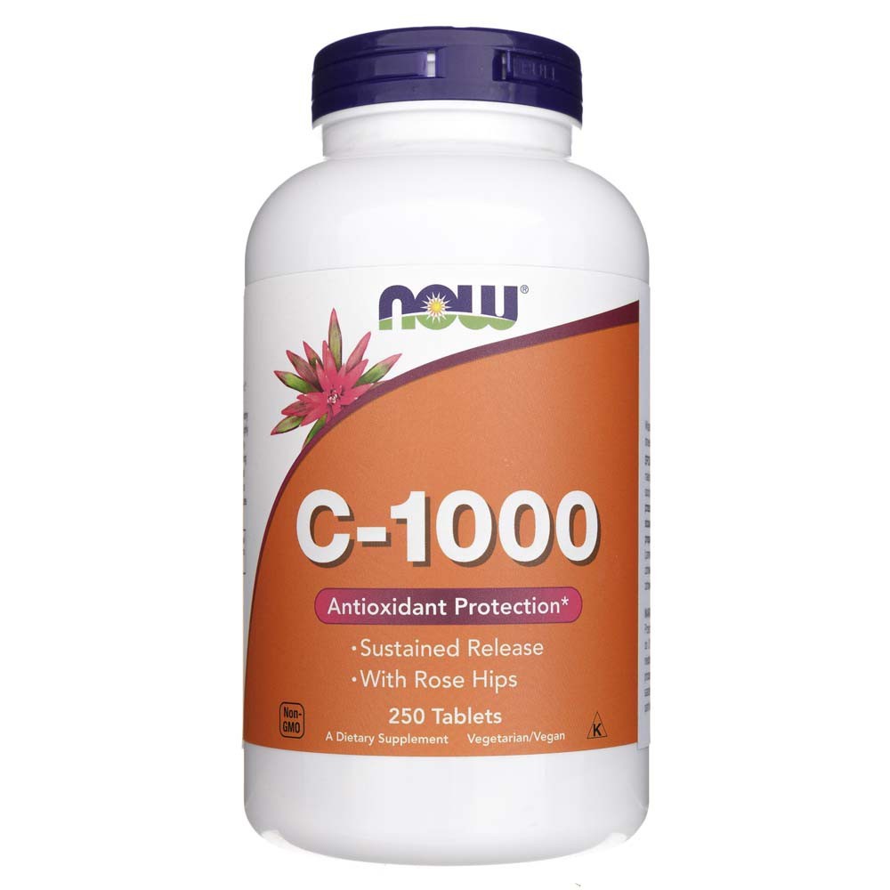 NOW FOODS vitaminas C-1000 – 250 tablečių