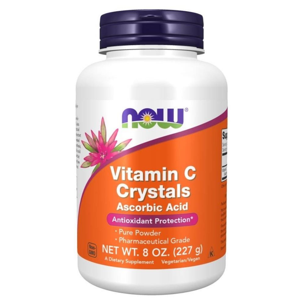 NOW FOODS vitaminas C, askorbo rūgštis, 227 g