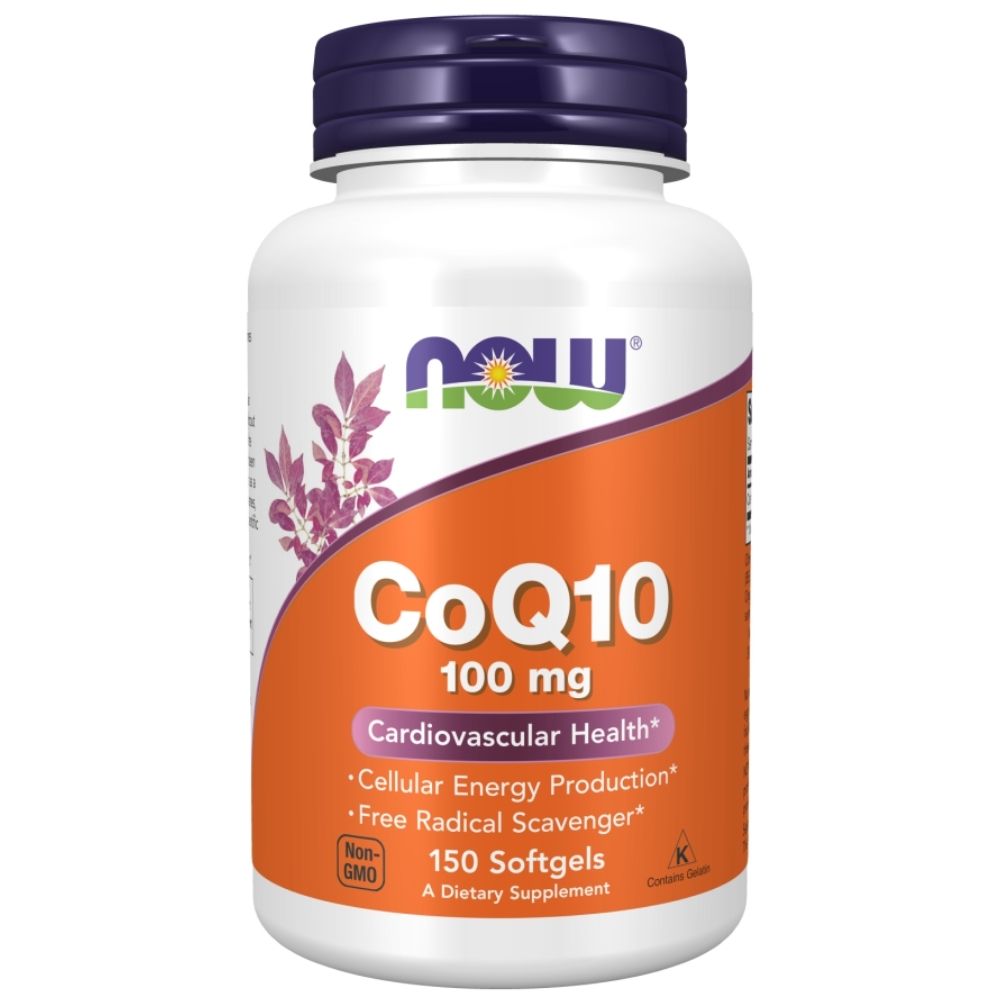 NOW FOODS CoQ10 (kofermentas Q10) 100 mg – 150 kapsulių