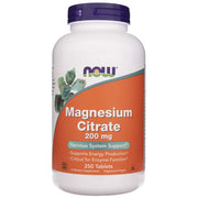 NOW FOODS magnio citratas 200 mg – 250 tablečių