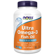 NOW FOODS Ultra Omega-3, 500 EPA / 250 DHA – 180 kapsulių
