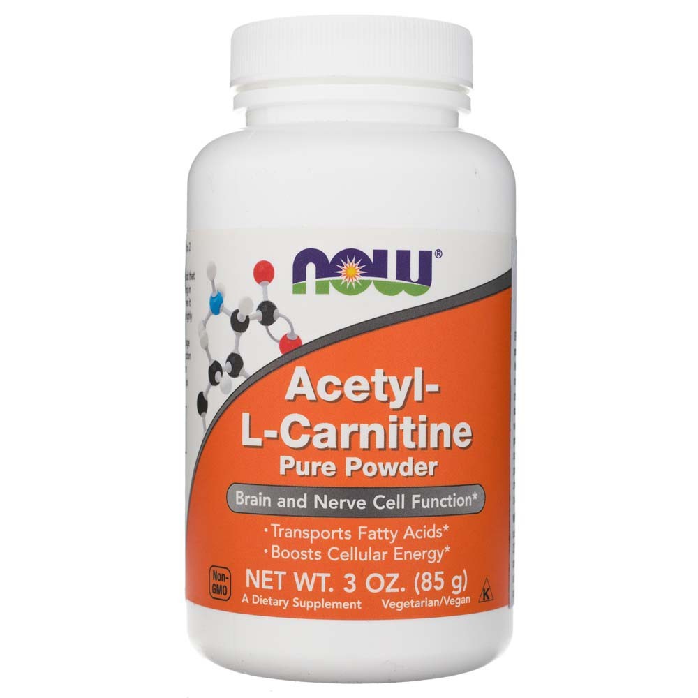 NOW FOODS acetil-L-karnitino milteliai – 85 g