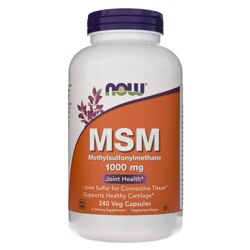 NOW FOODS MSM 1000 mg – 240 kapsulių