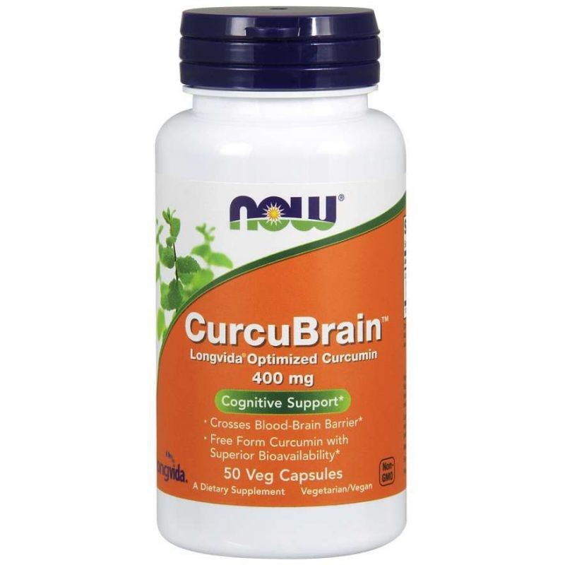NOW FOODS CurcuBrain – 50 kapsulių
