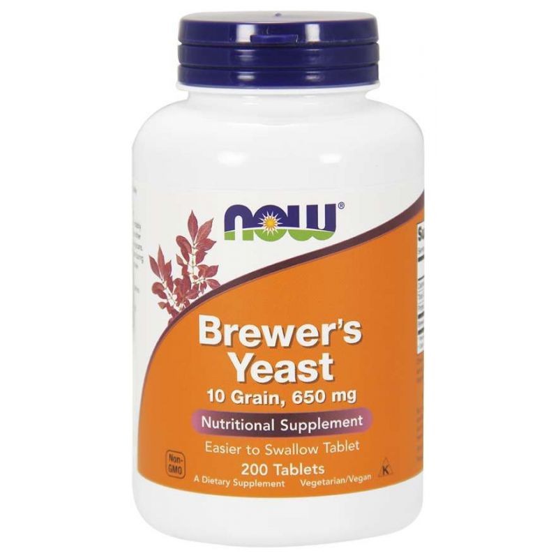 NOW FOODS alaus mielės 650 mg – 200 tablečių