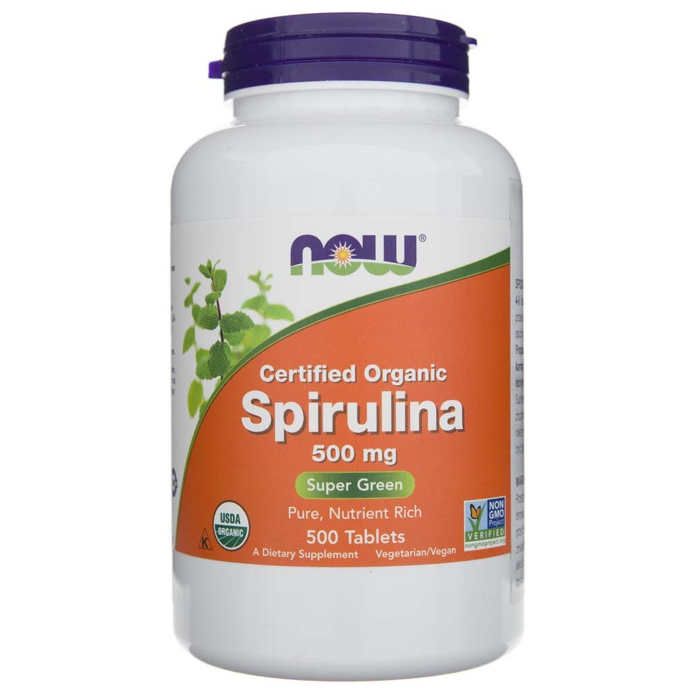 NOW FOODS spirulina 500 mg – 500 tablečių