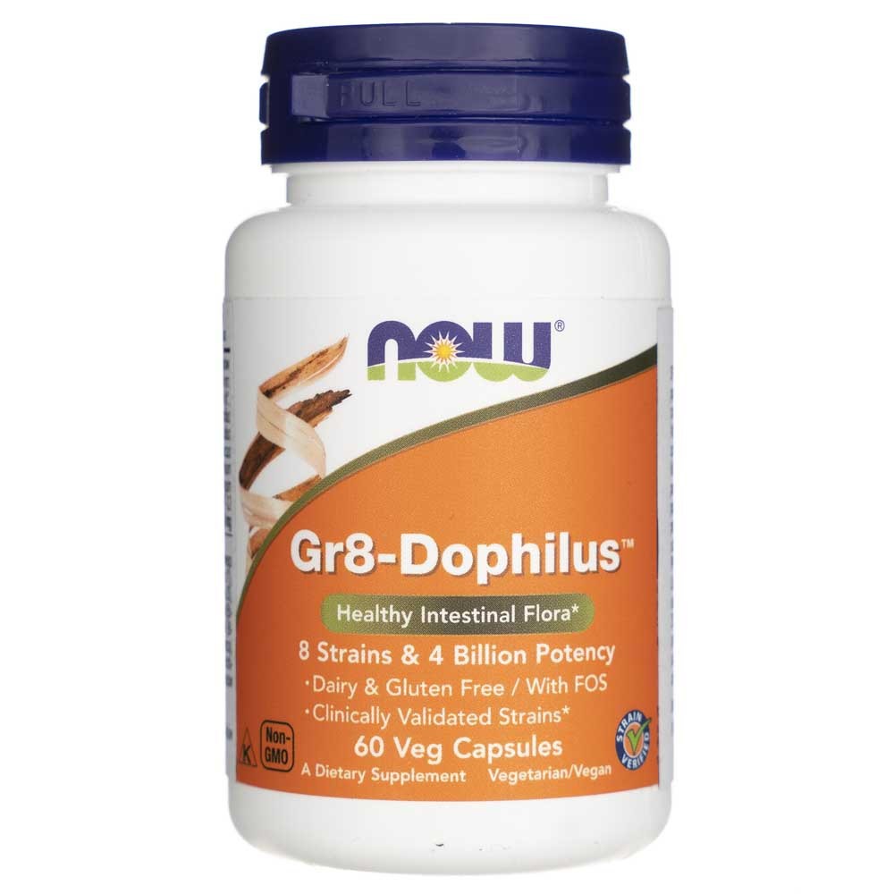 NOW FOODS Gr8-Dophilus – 60 kapsulių