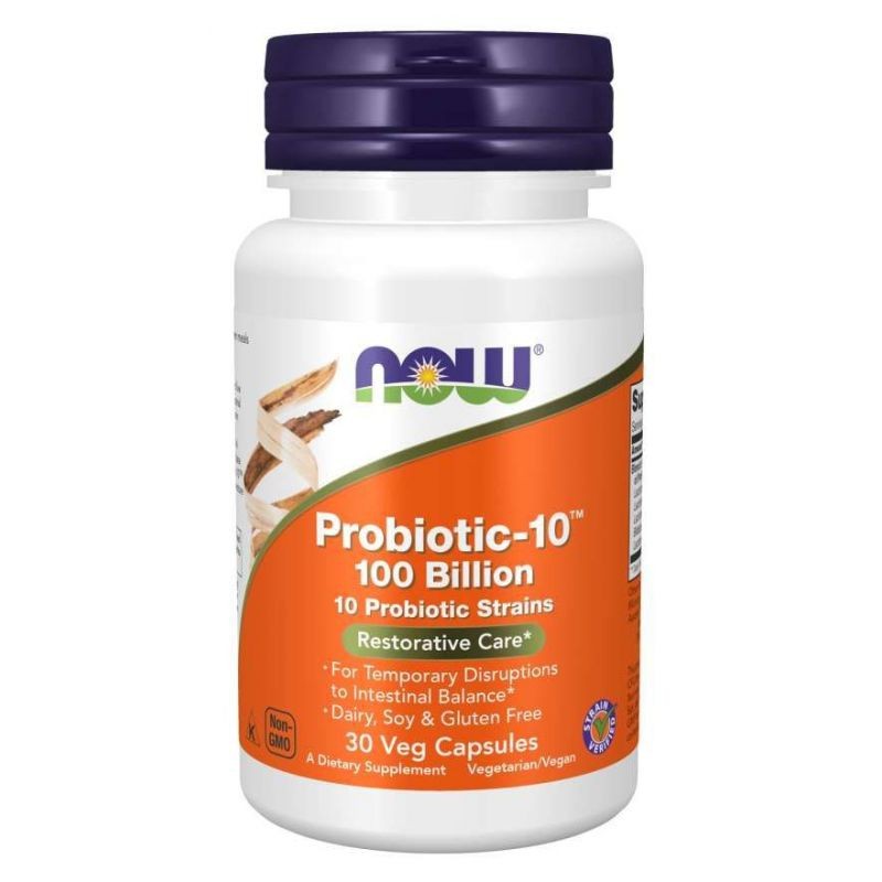 NOW FOODS Probiotic-10 (probiotikas) 100 milijardų – 30 kapsulių