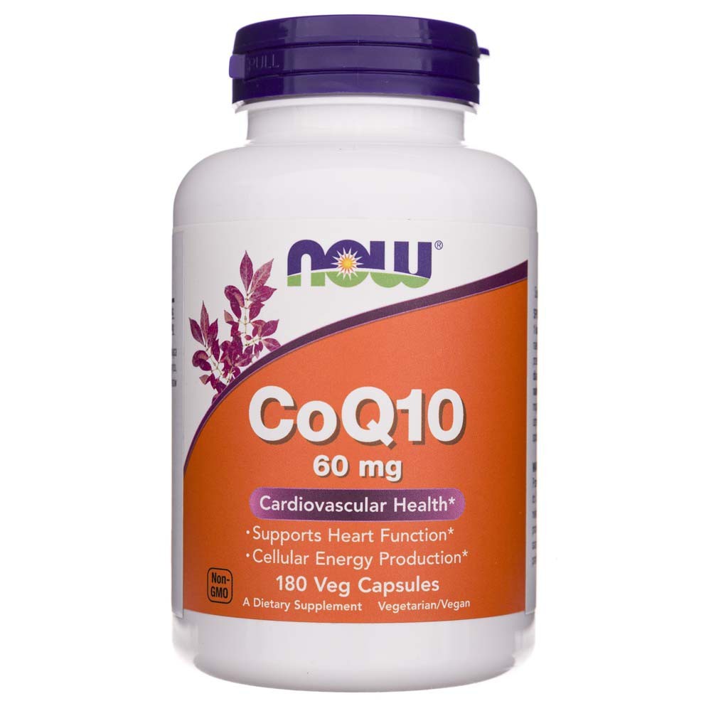 NOW FOODS CoQ10 60 mg – 180 kapsulių