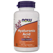 NOW FOODS hialurono rūgštis su MSM 50 mg – 120 kapsulių