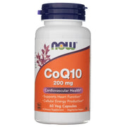 NOW FOODS CoQ10 200 mg – 60 kapsulių