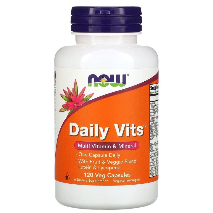 NOW FOODS Daily Vits – 120 kapsulių