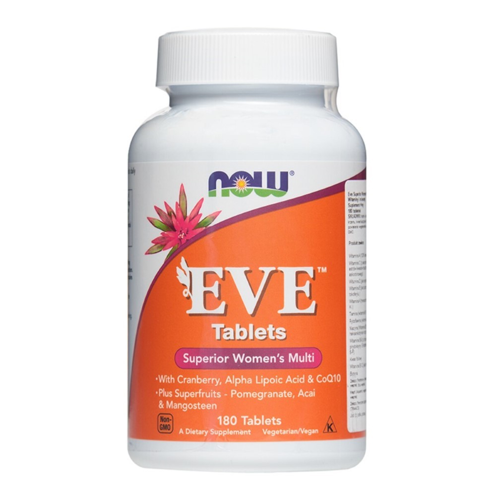 NOW FOODS EVE moterims skirtas multivitaminų kompleksas – 180 tablečių