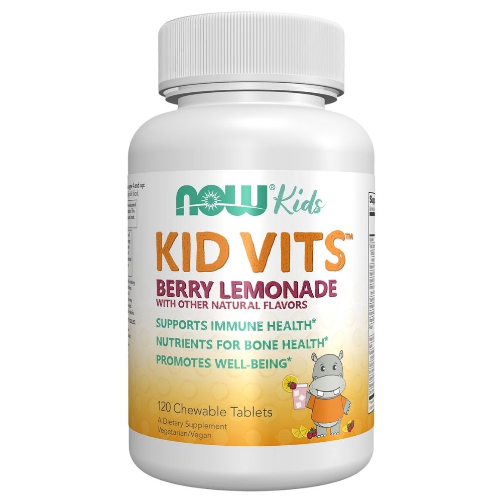 NOW FOODS Kid Vits uogų skonio multivitaminai – 120 tablečių
