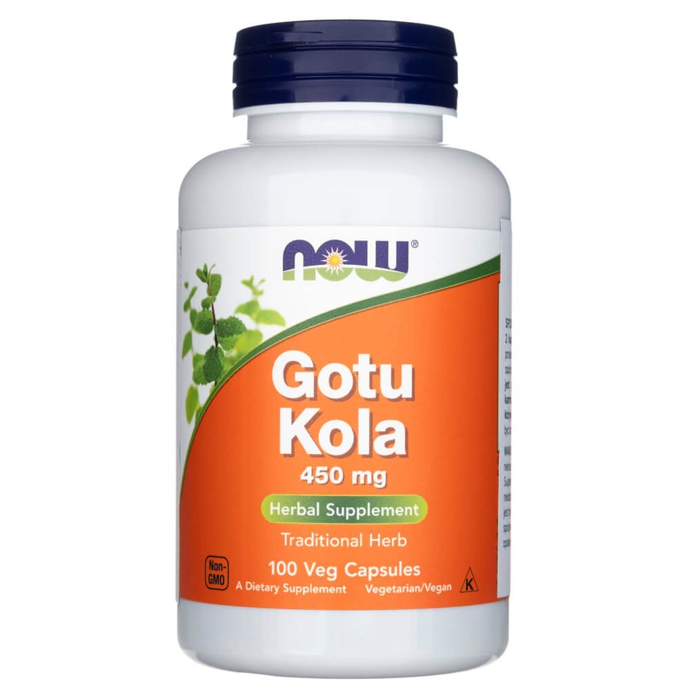 NOW FOODS Gotu Kola 450 mg – 100 kapsulių