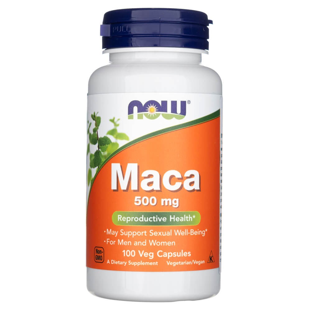 NOW FOODS Maca 500 mg – 100 kapsulių