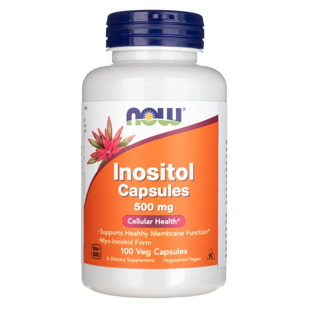 NOW FOODS inozitolis 500 mg – 100 kapsulių
