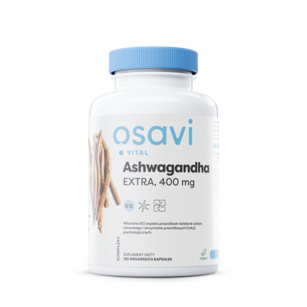 Osavi Ashwagandha Extra 400 mg - 120 vegetariškų kapsulių