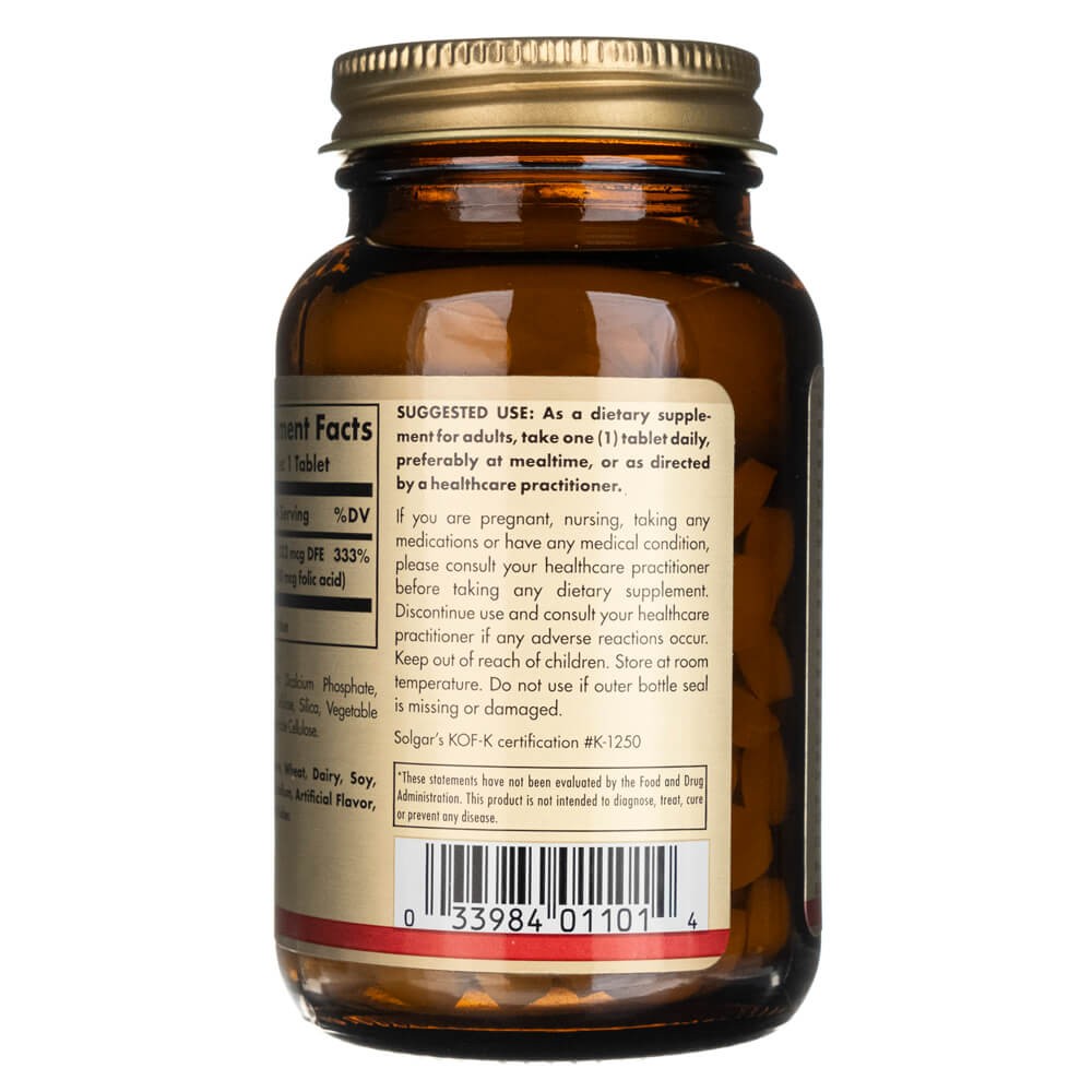 SOLGAR folio rūgštis 800 mcg – 250 tablečių