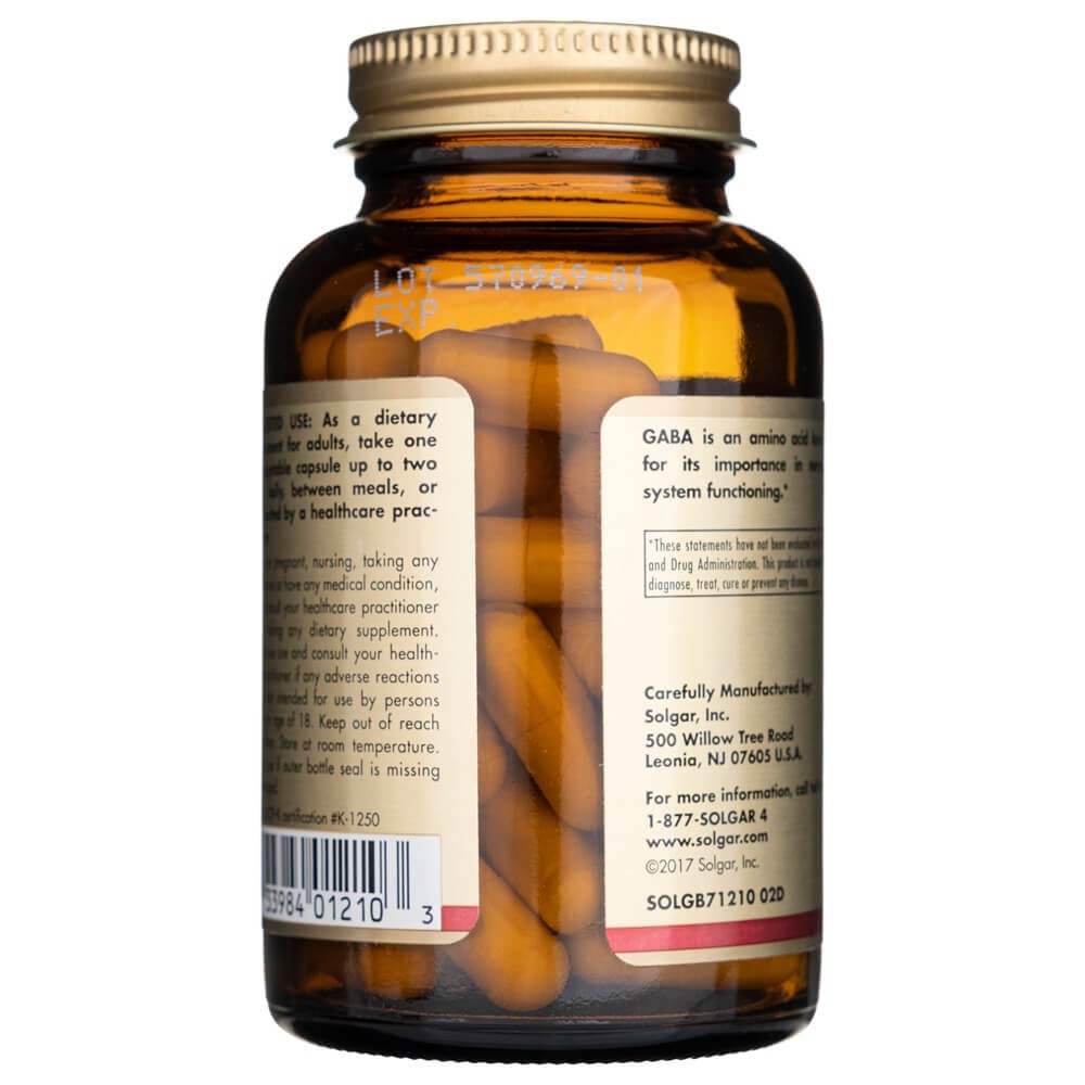 SOLGAR GABA 500 mg - 50 kapsulių