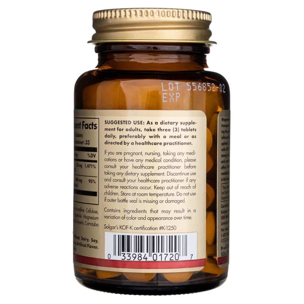 SOLGAR magnis su vitaminu B6 – 100 tablečių
