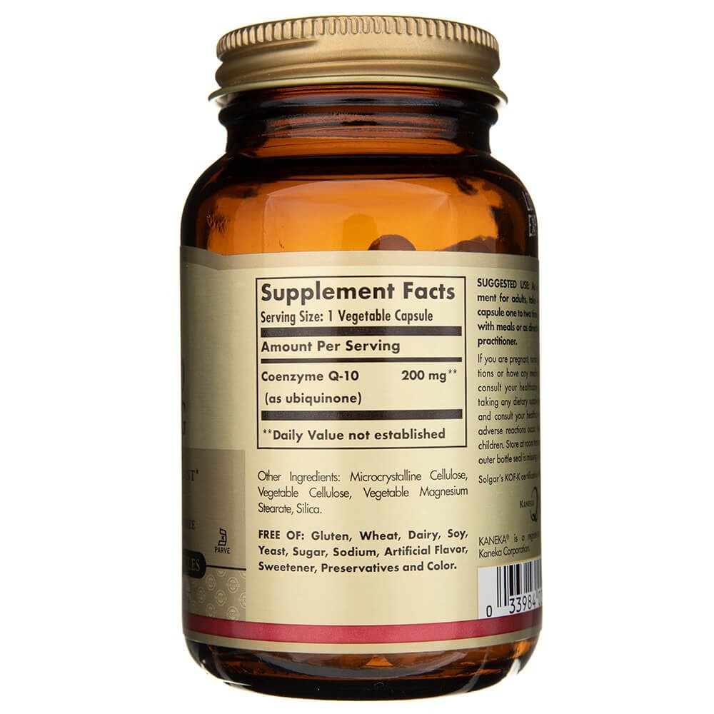 SOLGAR Vegan CoQ-10 200 mg – 60 kapsulių