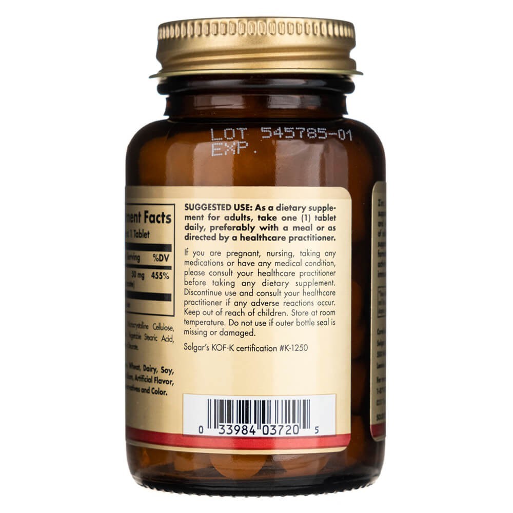 SOLGAR cinkas 50 mg – 100 tablečių