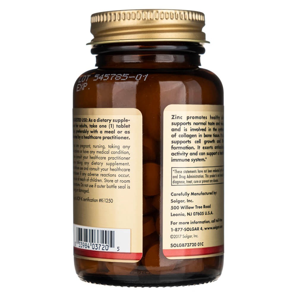 SOLGAR cinkas 50 mg – 100 tablečių