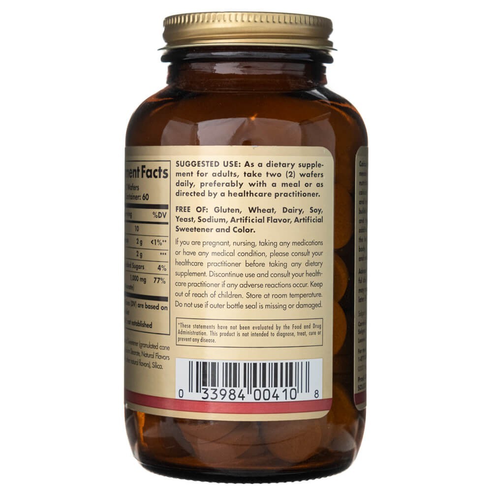 SOLGAR kalcis 500 mg – 120 kramtomų tablečių