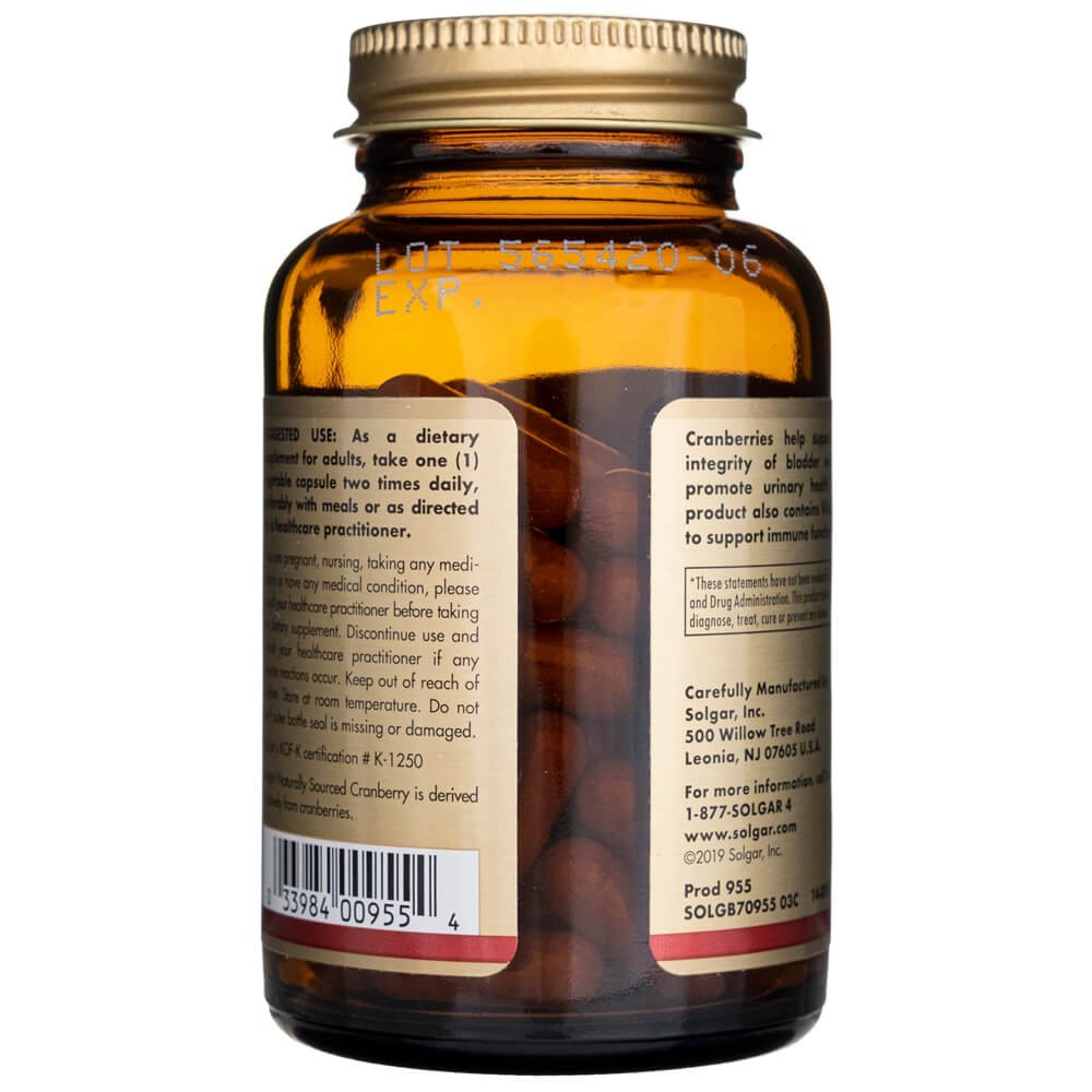 SOLGAR spanguolės su vitaminu C – 60 kapsulių