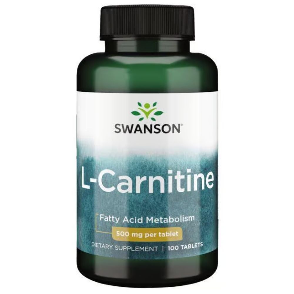 SWANSON L-karnitinas 500 mg – 100 tablečių